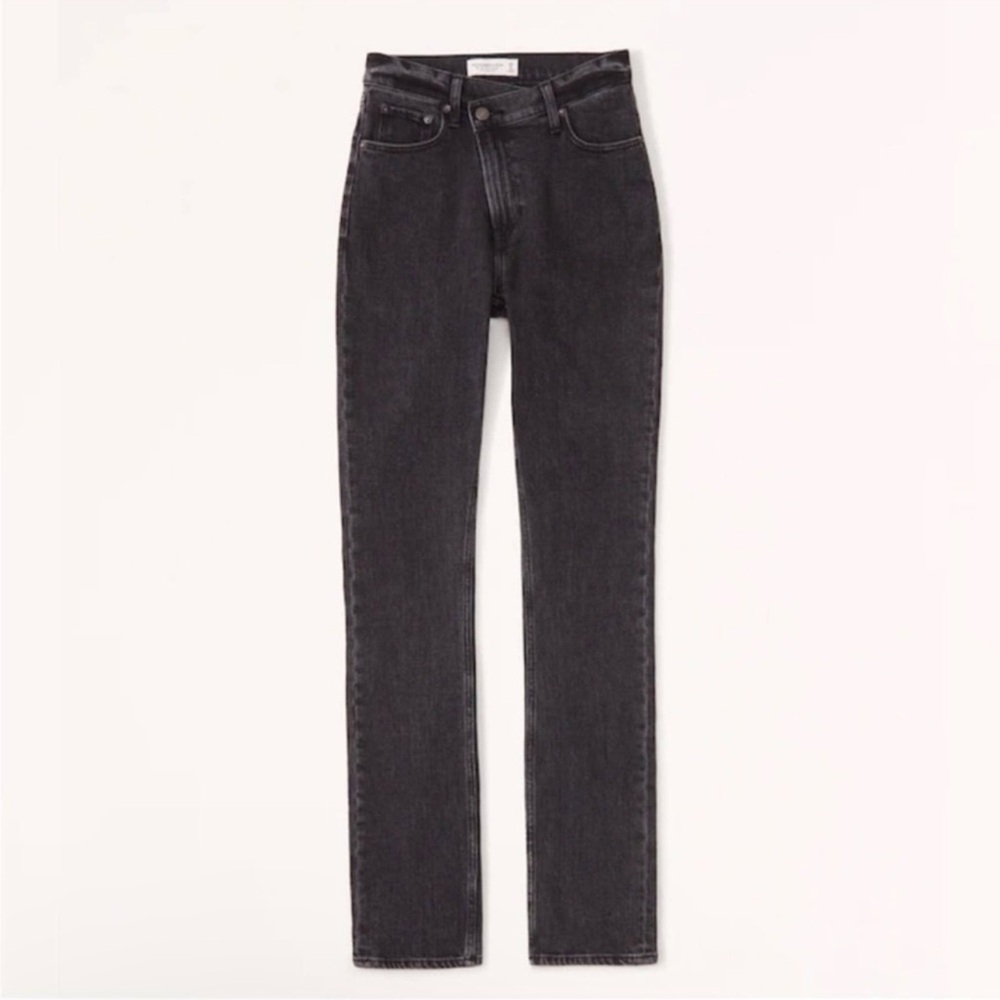 Abercrombie & Fitch High Rise Jeans - Dark Gray
